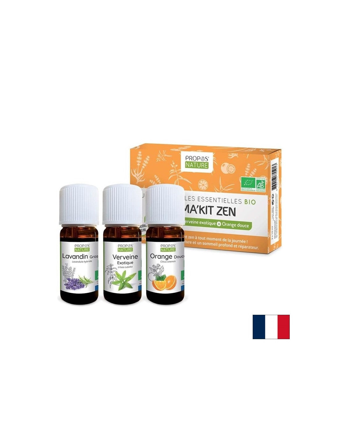 Арома сет Дзен с 3 вида етерични масла, БИО, 3 флакона - Feel You