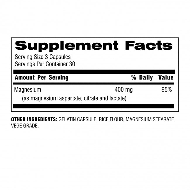 Комплекс троен магнезий Advantage™ - 90 капсули - Feel You