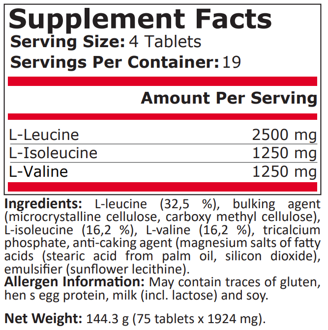 BCAA 5000 - 75 Таблетки - Feel You