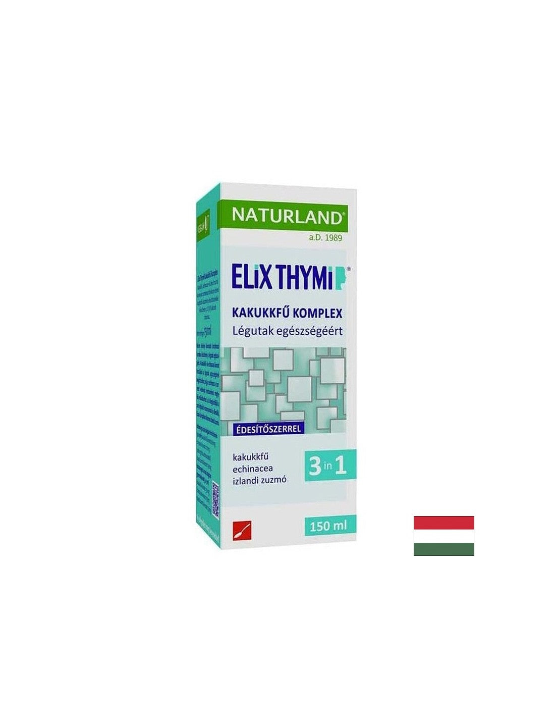 Билков еликсир с мащерка, ехинацея и исландски лишей – За гърло и дихателна система, 150 ml - Feel You