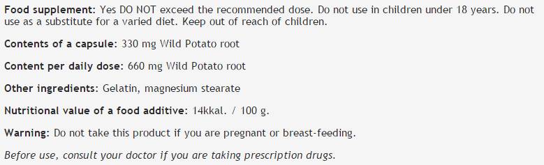 Wild Yam 330 mg - 100 капсули - Feel You