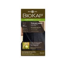 Biokap - NUTRICOLOR DELICATO - Barva na vlasy - 1.00 Černá přírodní 140 ml