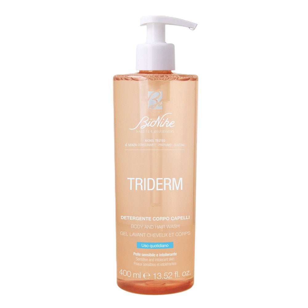 BioNike, Triderm, Cleansing & Refreshing, Shower Gel, For Body & For Hair, For Sensitive Skin, 400 ml