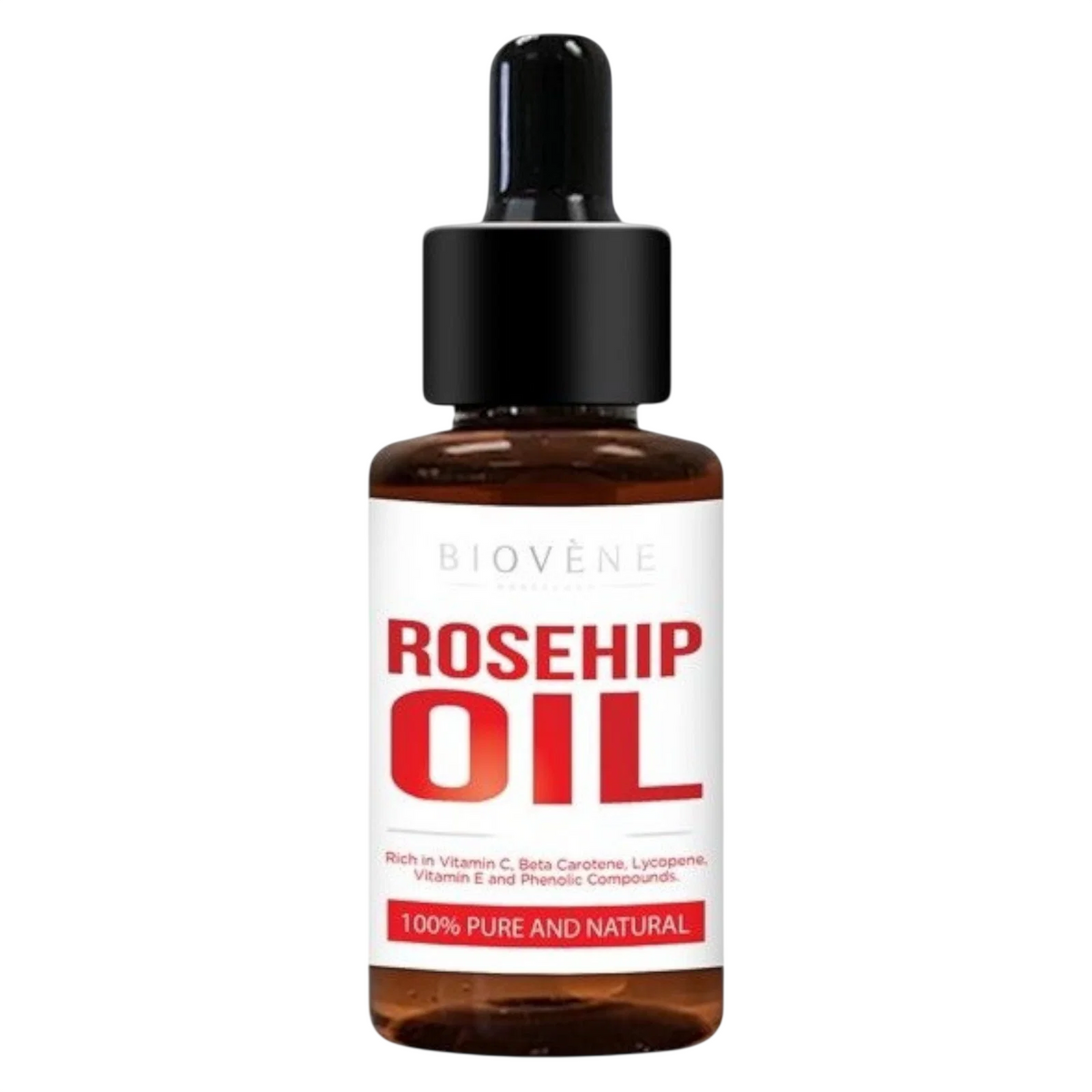 Biovene, Rosehip Oil, Vitamin E, Anti-Aging, Oil, For Face, 30 ml *Tester