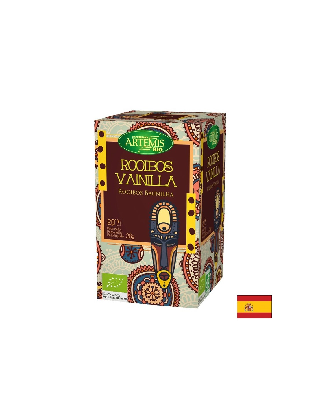 Чай Ройбос с аромат на ванилия, 20 филтърни пакетчета Herbes del Moli - Feel You