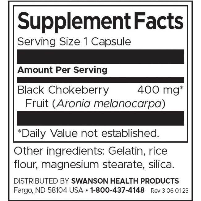 Черна арония плодове - 60 капсули - Feel You