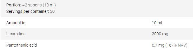 L-Carnitine Ignite 3000 | with Vitamin B5 - 500 мл - Feel You