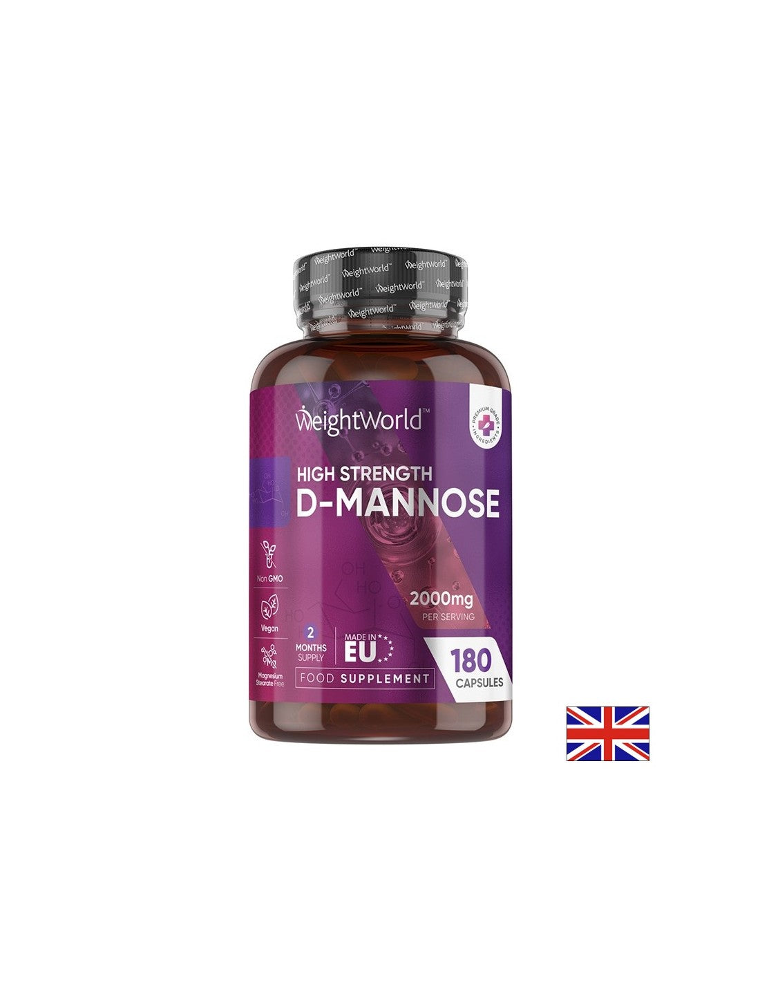 D-Маноза 666 mg – Здрав уринарен тракт, 180 капсули - Feel You