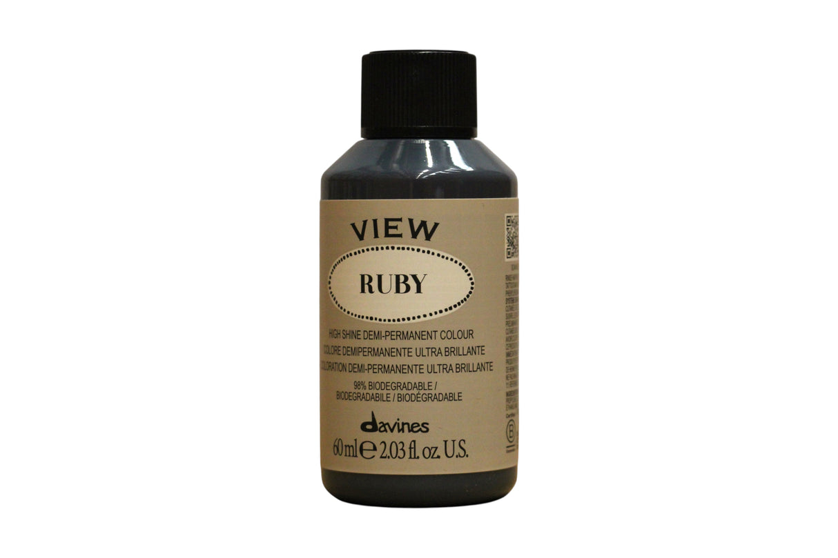 Davines, View, Demi-Permanent Hair Dye, Ruby, 60 ml