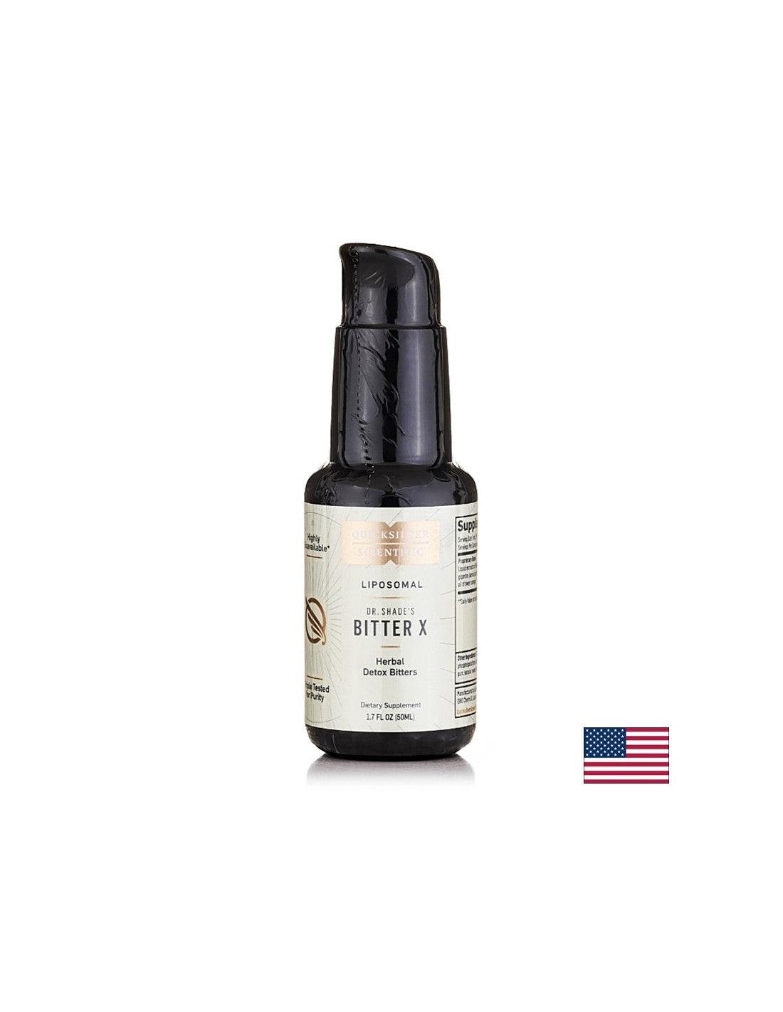 Detox with herbs and sweet orange oils - Liposomal, highly absorbable formula Dr. Shade's BitterX, 50 ml