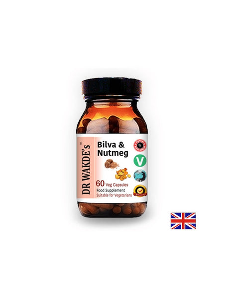 Билва и Индийско орехче (Bilva & Nutmeg) - изчиства червата, поддържа сърцето, регулира кръвното, 60 капсули - Feel You