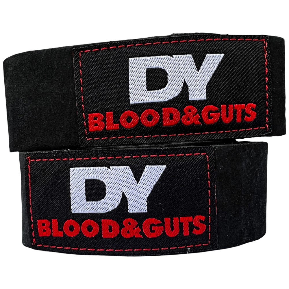 DY Blood and Guts Lifting Straps | Leather - Feel You