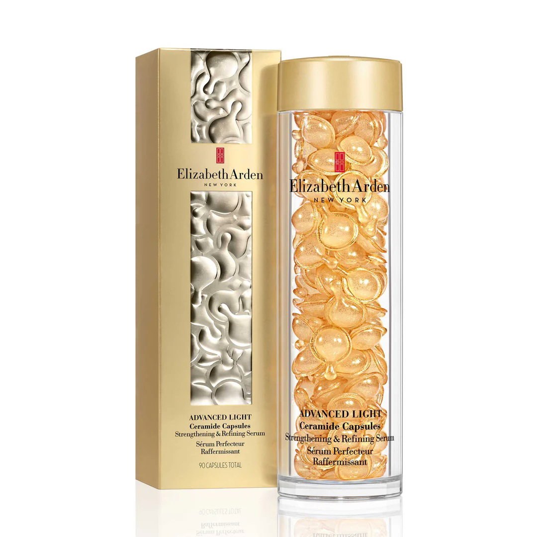 Elizabeth Arden, Advanced Light Ceramide, Strengthening, Daily, Serum Capsules, For Face, 60 pcs