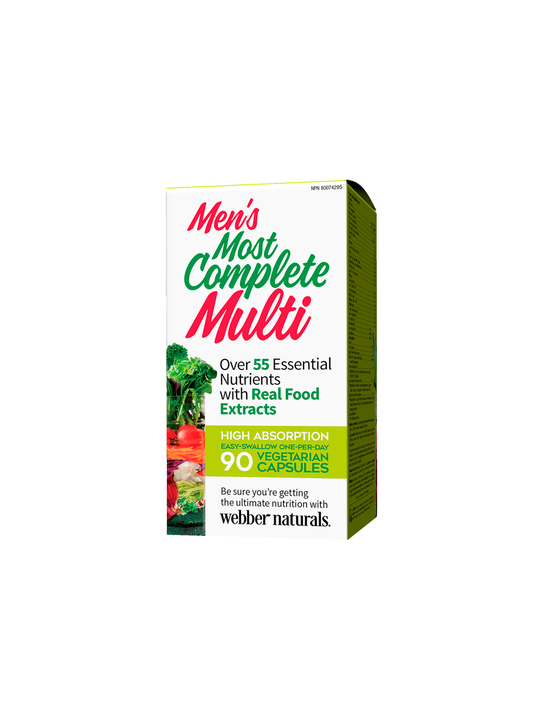 Мултивитамин за мъже - Мen’s Most Complete Multi, 90 V капсули Webber Naturals - Feel You