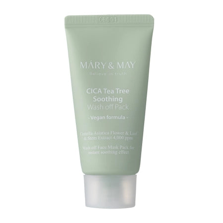 Mary&May - Vegan CICA TeaTree Soothing Wash off Pack - Clay Mask - 30g