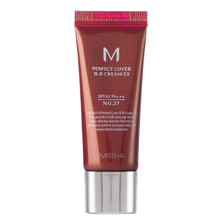 Missha - M Perfect Cover BB Cream SPF42/PA+++ - Covering BB Cream - No.27 Honey Beige - 20ml