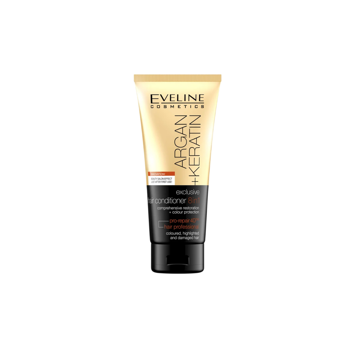 Eveline Cosmetics, Argan & Keratin, Argan Oil, Hair Conditioner, Supports Hair Growth, 200 ml