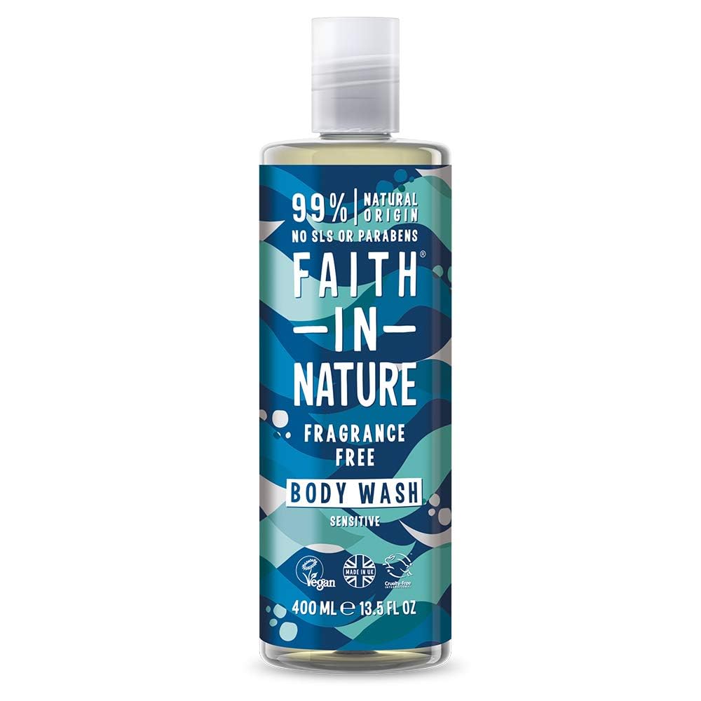 Faith In Nature, Faith In Nature, 99% Natural Ingredients, Cleansing & Soothing, Fragrance Free, Body Wash, 400 ml
