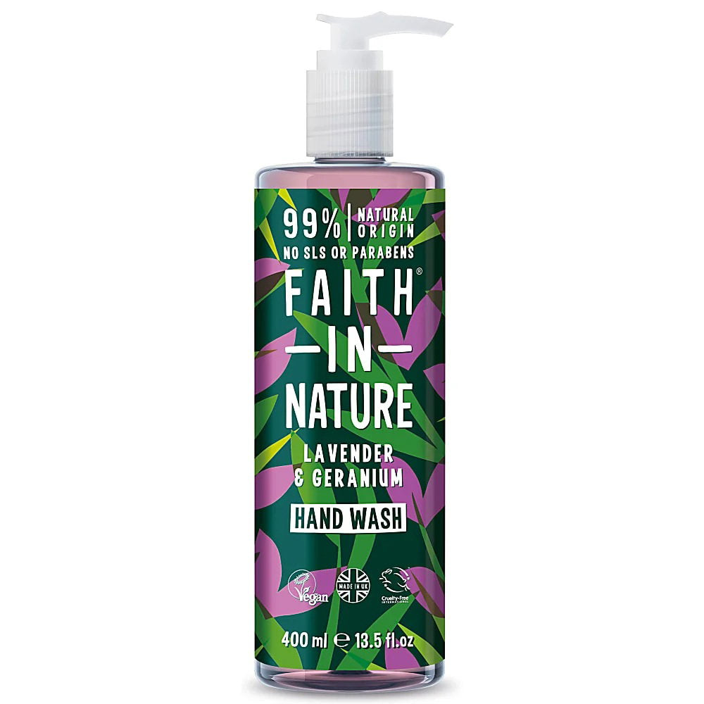Faith In Nature, Lavender & Geranium, Cleansing & Nourishing, Hand Gel, 400 ml