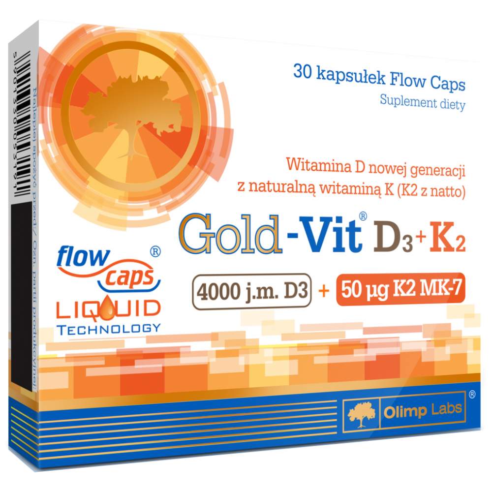 GOLD-Vit D3 + K2 30 капсули - Feel You