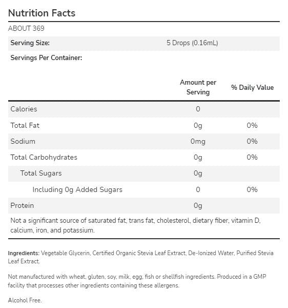 Better Stevia® Liquid | Glycerite - 237 мл - Feel You