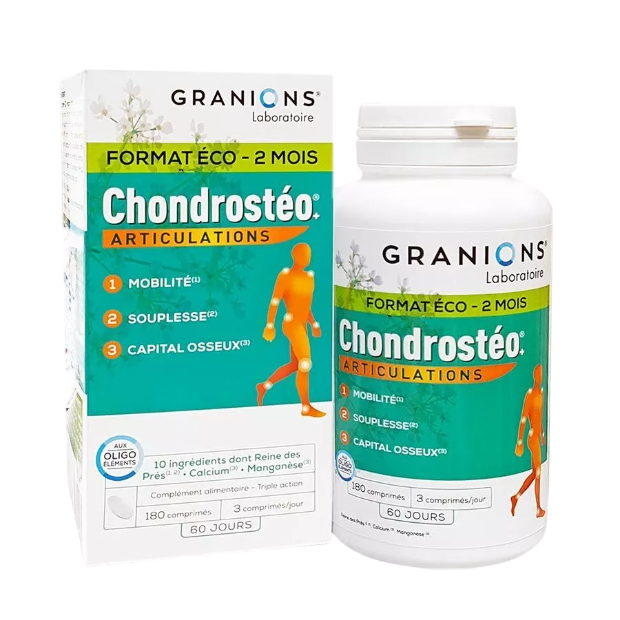 Granions, Chondrosteo, Support Joint Mobility, Flexibility & Comfort, Capsules, 180 pcs, 154 g