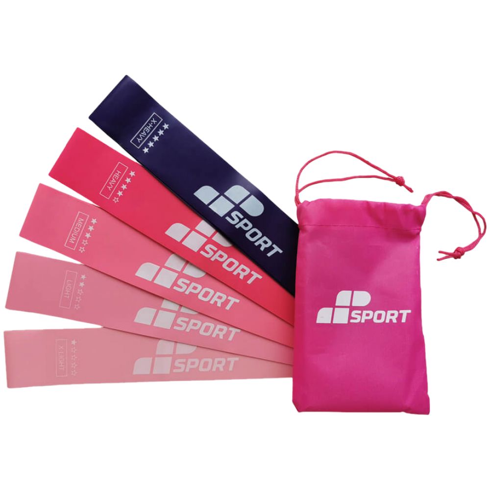 Дамски тренировъчен комплект непрекъснати ластици / 5 части - 5 бр. - Feel You