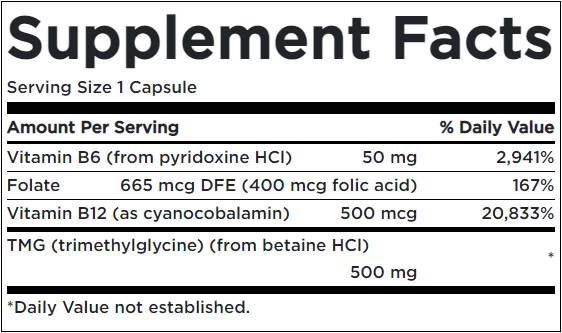 Homocysteine Formula - 120 капсули - Feel You