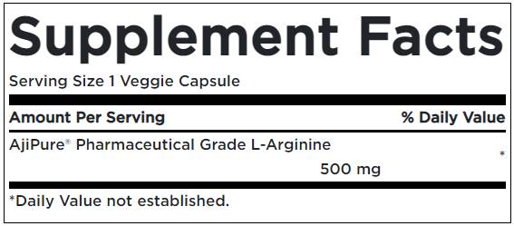 AjiPure L-Arginine 500 mg 60 капсули - Feel You