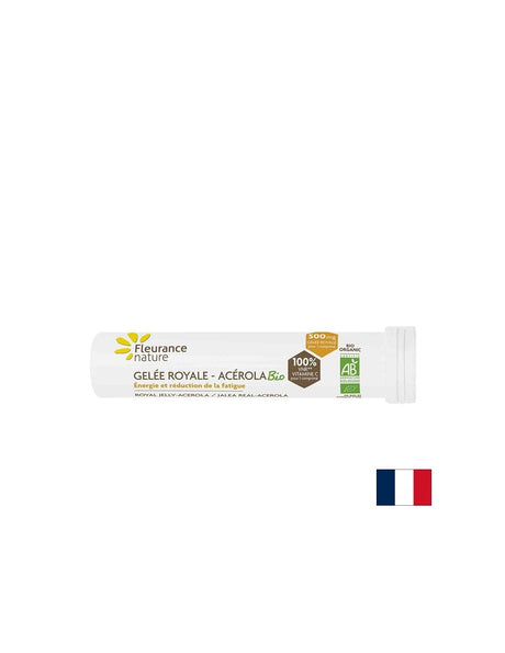 Имунитет - Пчелно млечице и Ацерола (натурален витамин С) Био - 15 таблетки за дъвчене, с вкус на мед и лимон Fleurance Nature - Feel You