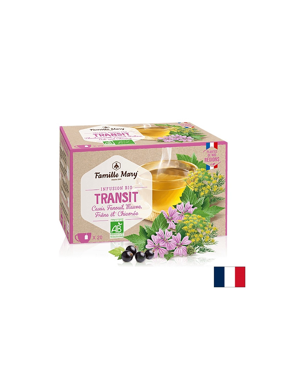 Infusion bio transit / Чай за добра чревна перисталтика, 20 филтърни пакетчета - Feel You