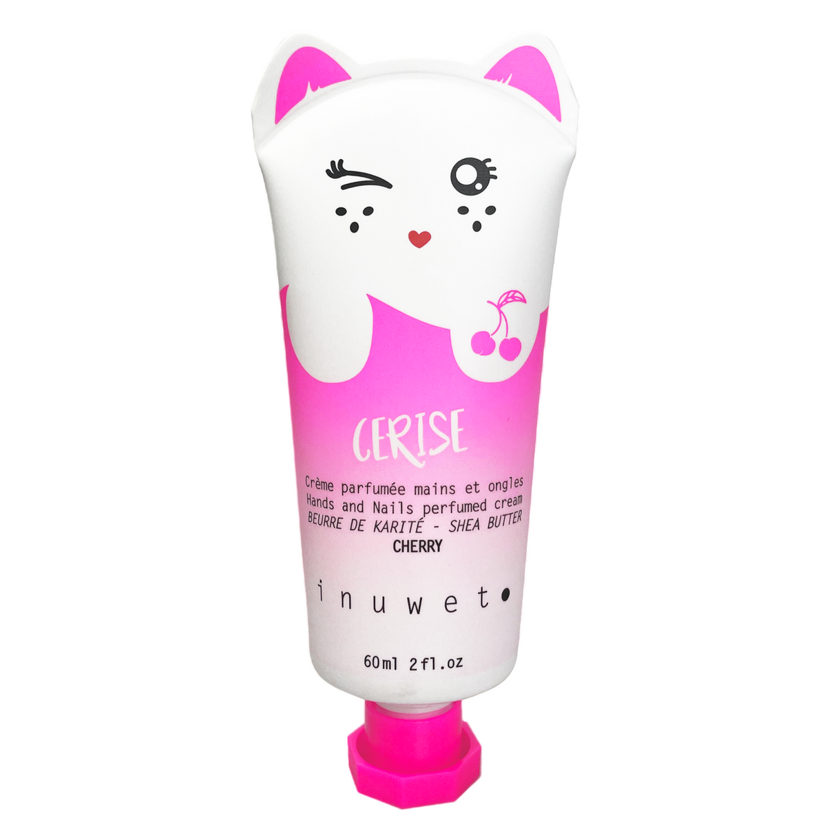 Inuwet, Cherry, Vegan, Hydrating & Nourishing, Hand Cream, Fruity, 60 ml