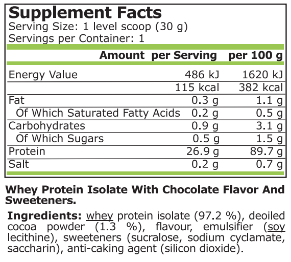 WHEY ISOLATE - Доза - 30 Г - Feel You