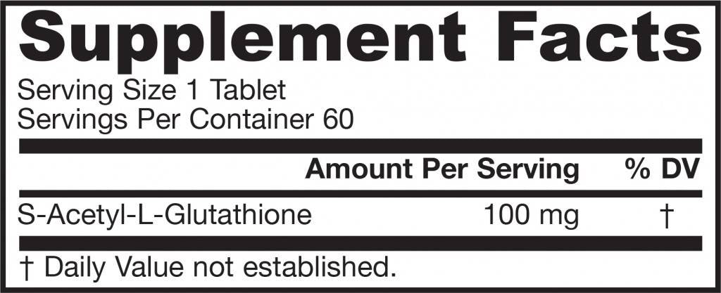 S-Acetyl L-Glutathione 100 mg - 60 Таблетки - Feel You