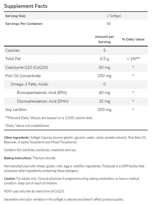 CoQ10 60 mg + Omega 3 - 120 Гел капсули - Feel You