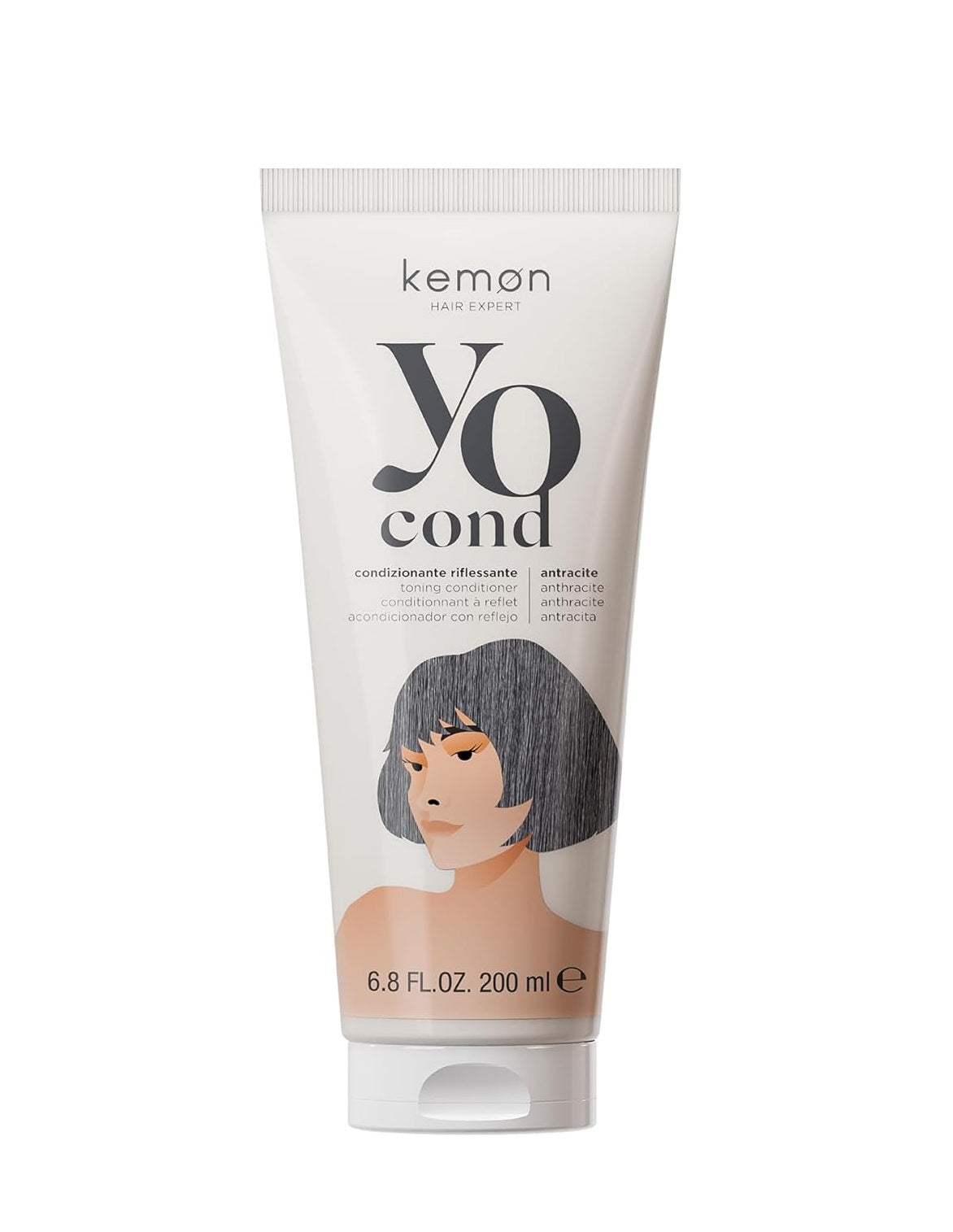 Kemon, Yo Anthracite Coloring, Hair Colour Conditioner, 250 ml
