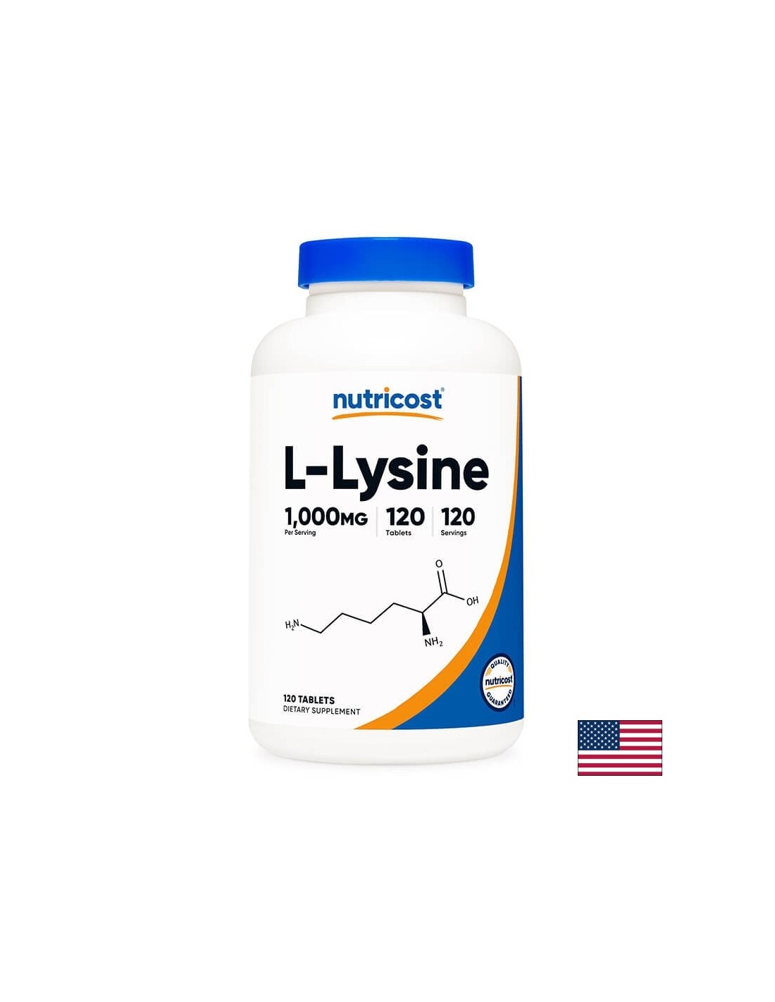 Херпес симплекс, костна система - Л-Лизин (хидрохлорид) 1000 mg, 120 таблетки - Feel You