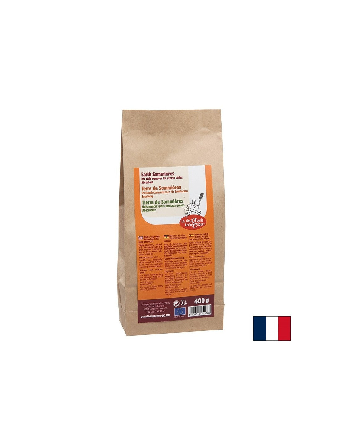 Хума Сомиер – за премахване на упорити петна - (Монтморилонитова глина), 400 g, прах - Feel You