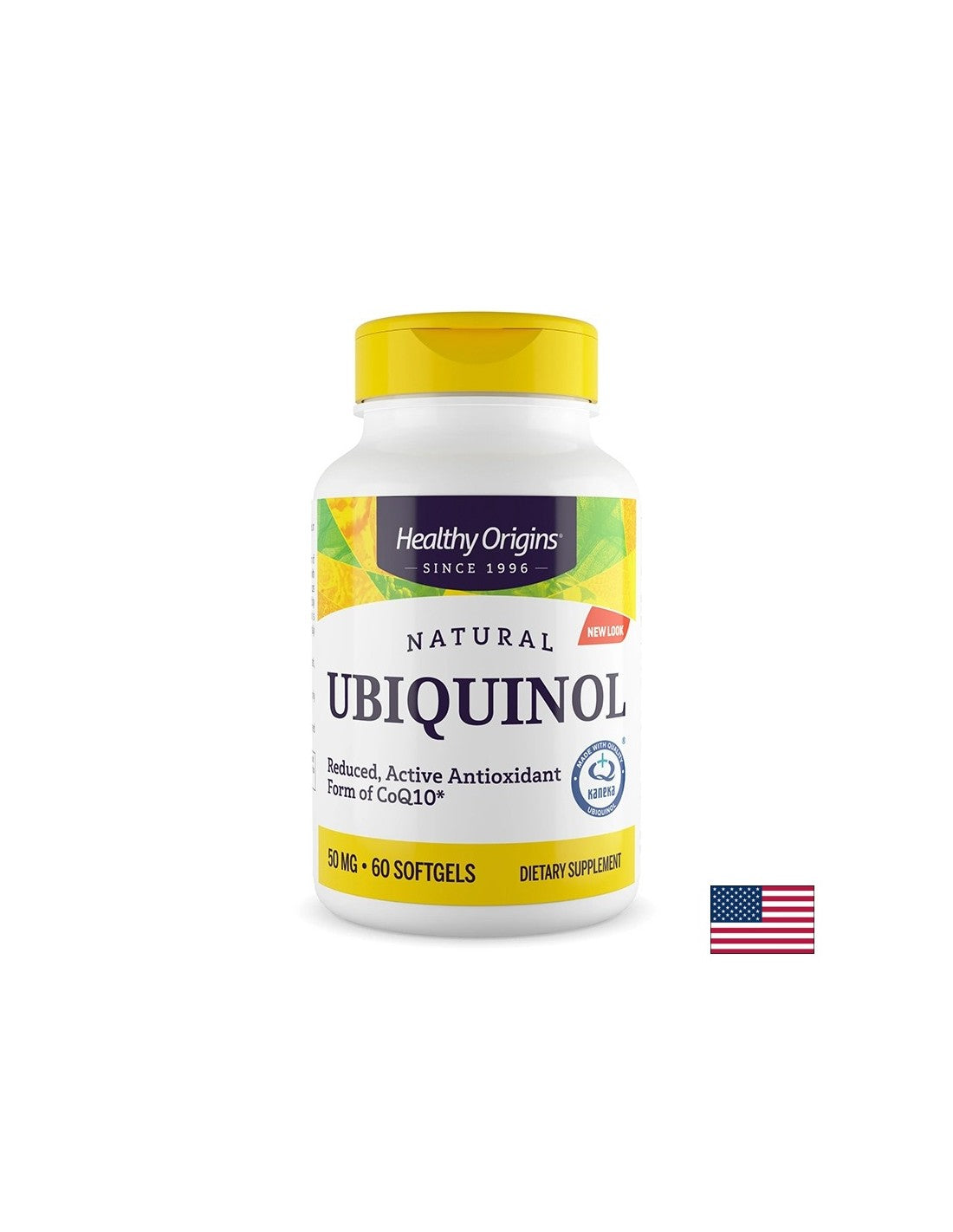 Coenzyme Q10 (Ubiquinol Kaneka®) – Active form for cardiovascular health and cellular energy, 50 mg, 60 softgel capsules
