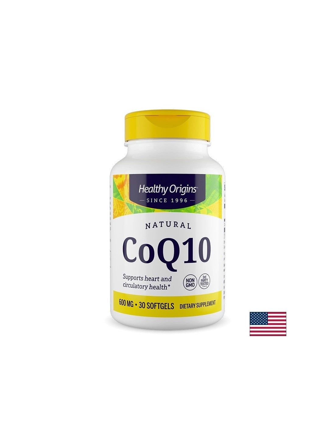 Coenzyme Q10 (Ubiquinone) – Cardiovascular care and cellular energy in times of increased need, 600 mg, 30 softgel capsules