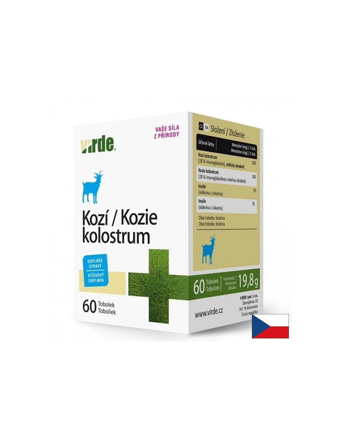 Коластра от козе мляко с инулин – За имунна защита и чревен баланс, 200 mg, 60 капсули