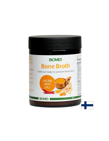 Костен бульон от финландски северен елен + куркумин + джинджифил + чили, 40 g, прах - Feel You