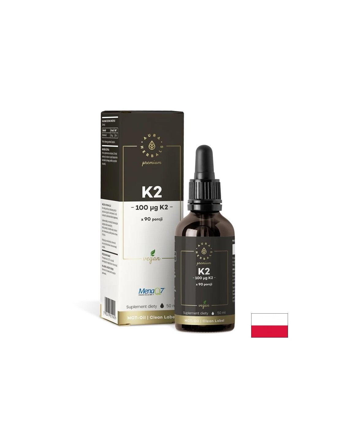 Кости и стави - Витамин K2 (веган формула), 50 ml капки - Feel You