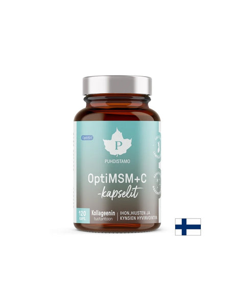 Красива кожа - здрави стави - OptiMSM+ Витамин С и Молибден, 120 капсули - Feel You