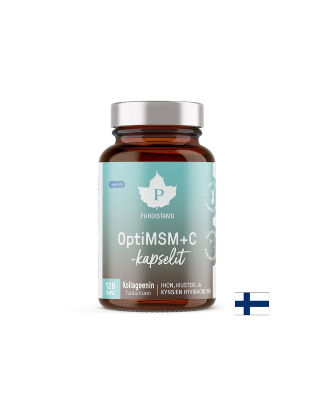 Красива кожа - здрави стави - OptiMSM+ Витамин С и Молибден, 120 капсули - Feel You