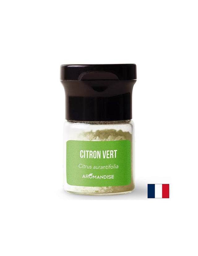 Кристали с етерично масло от лайм (кулинария) - За овкусяване на ястия, сосове, напитки, 10 g - Feel You