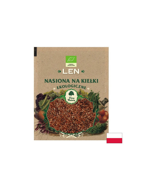 Лен - семена за кълнове Био, 30 g Dary Natury - Feel You