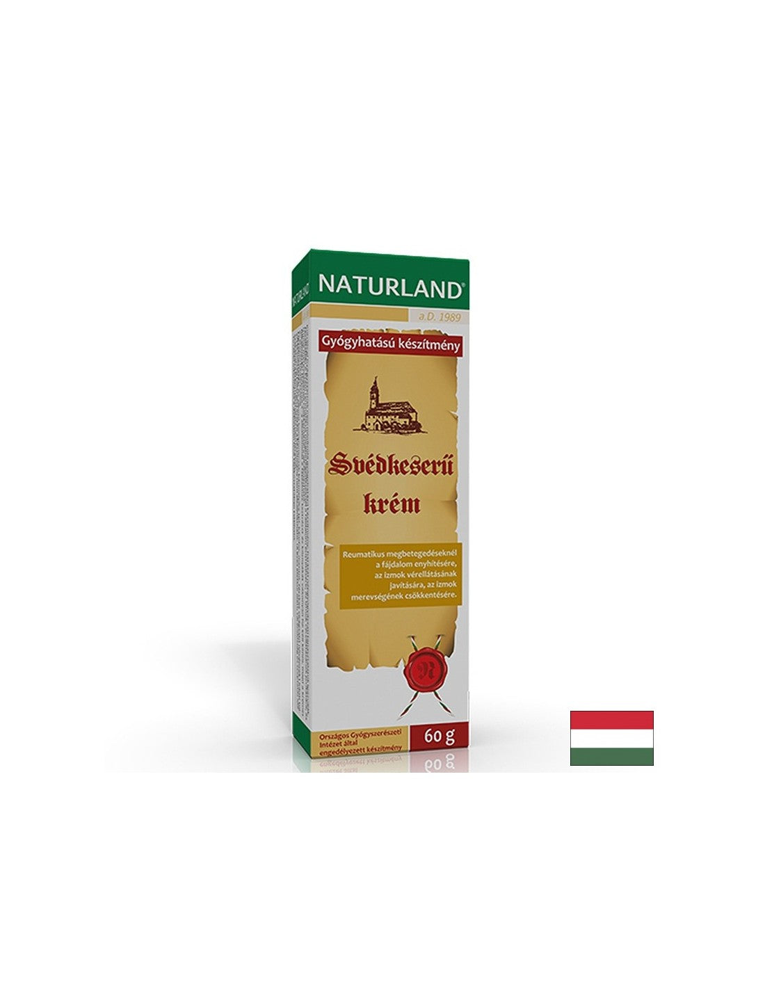 Масажен крем с шведска горчивка, камфор и ментол – За отпускане и тонус, 60 g - Feel You