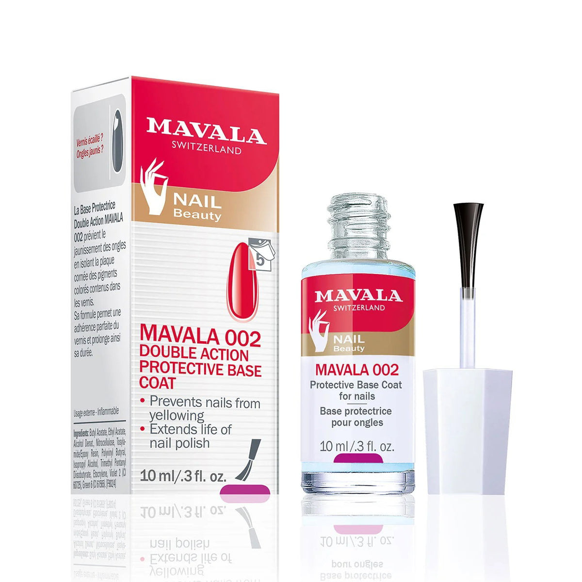 Mavala, Mavala 002, Protective & Strengthening, Nail Strengthening Lacquer, 10 ml