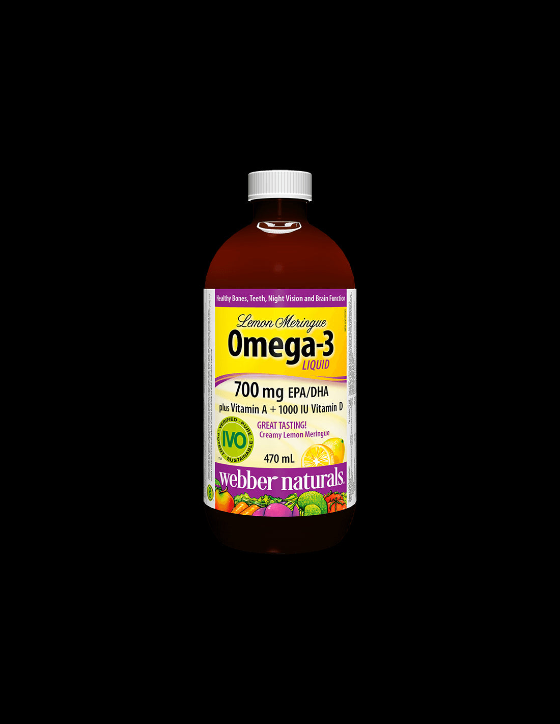 Оmega-3 Liquid plus Vitamin A + Vitamin D3 - Омега-3,1233 mg (700 mg EPA/DHA) + Витамин D3 и А, 470 ml - Feel You